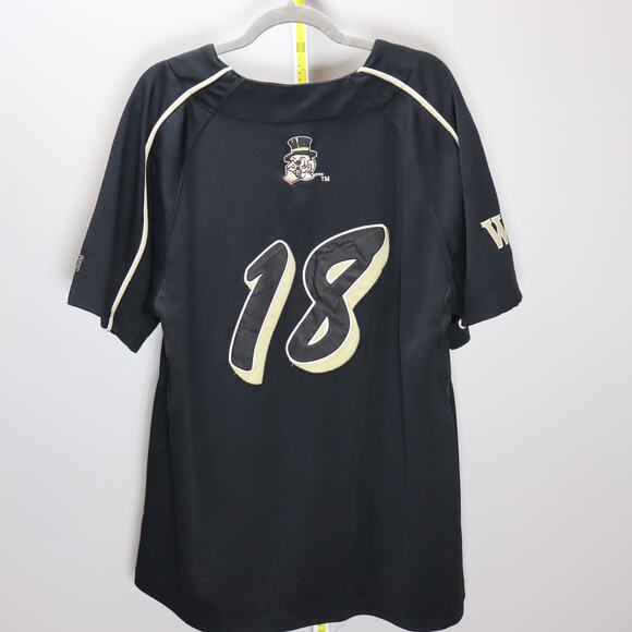 Wake Forest Deacons #18 Colosseum Baseball Jersey Black XXL - Picture 2 of 3
